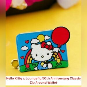 Sanrio Hello Kitty 50th Anniversary Zip Around Wallet